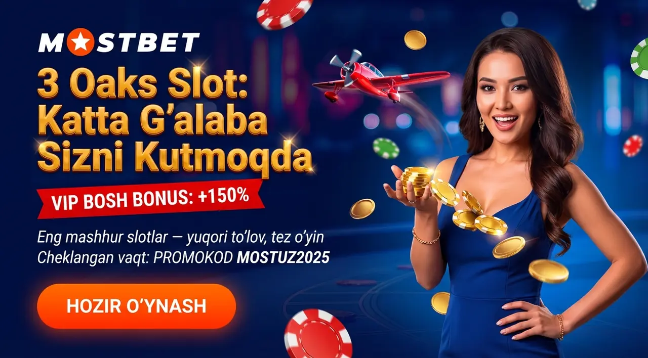 3 Оакс Слот Ўзбекистон – Машҳур Слотлар ва Бонуслар