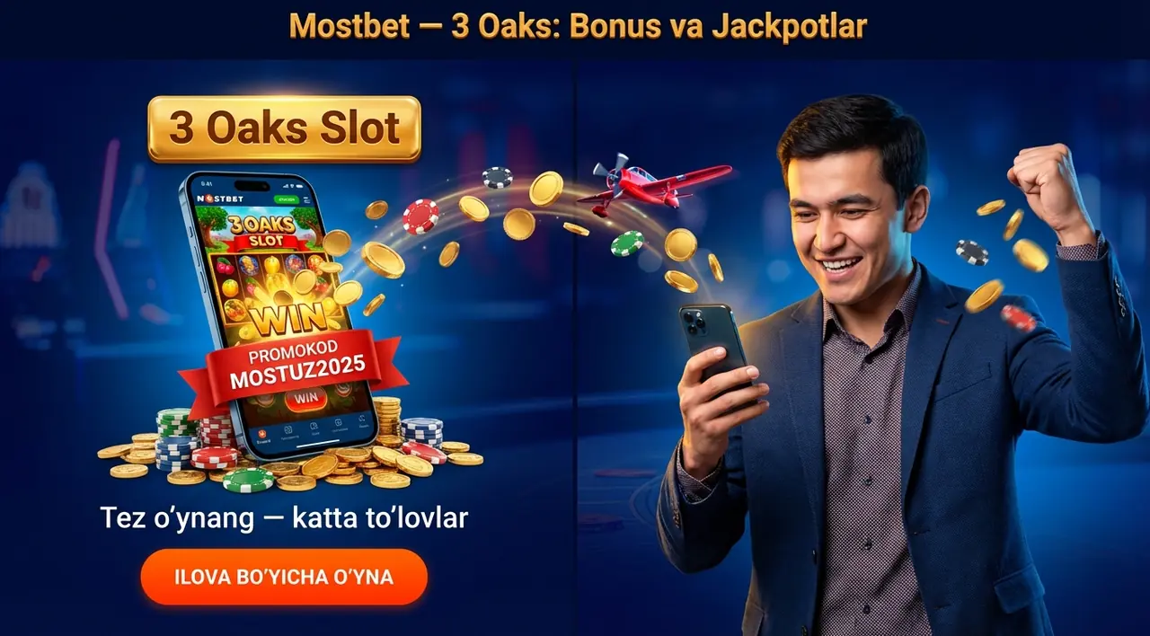 3 Oaks Slot O'zbekiston – Mashhur Slotlar va Bonuslar