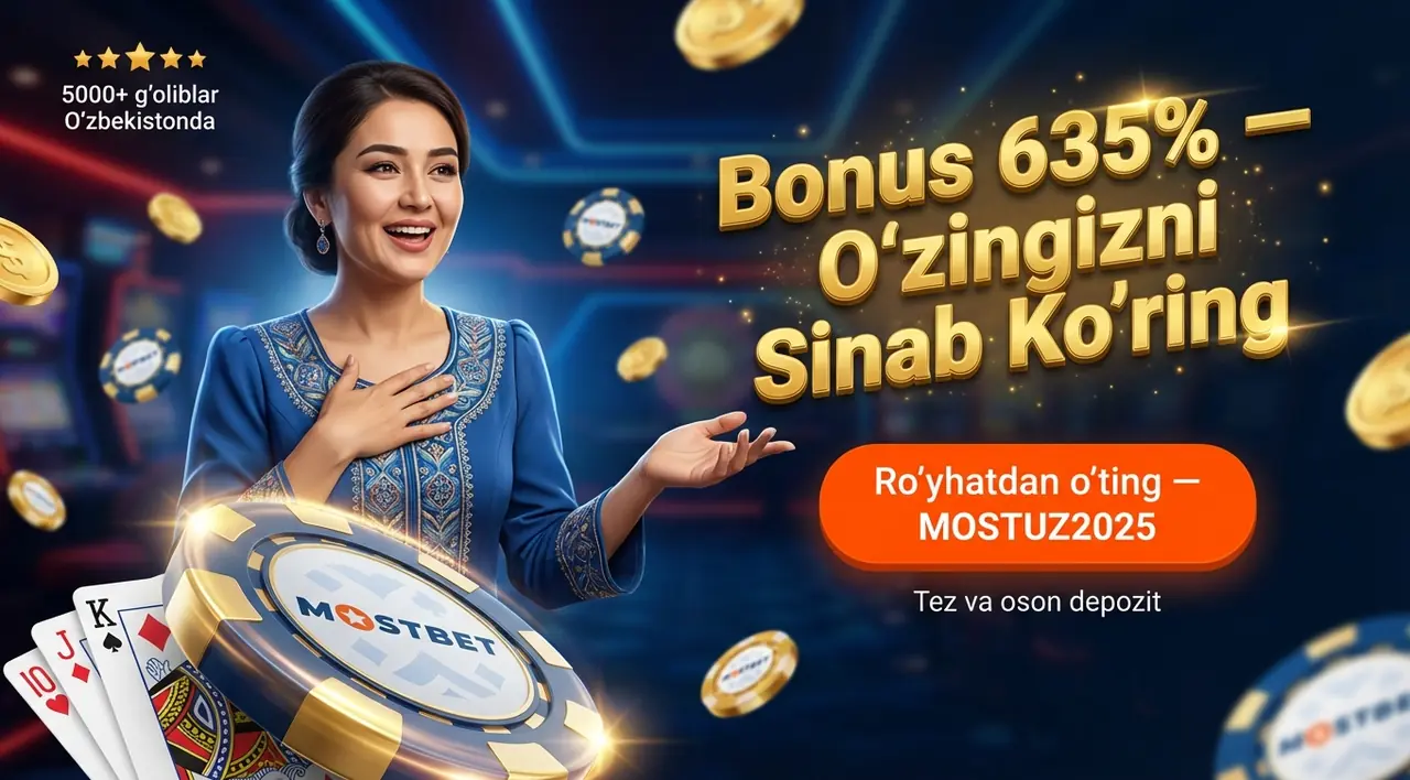Mostbet Qazino — O'zbekiston Uchun Onlayn Kazino